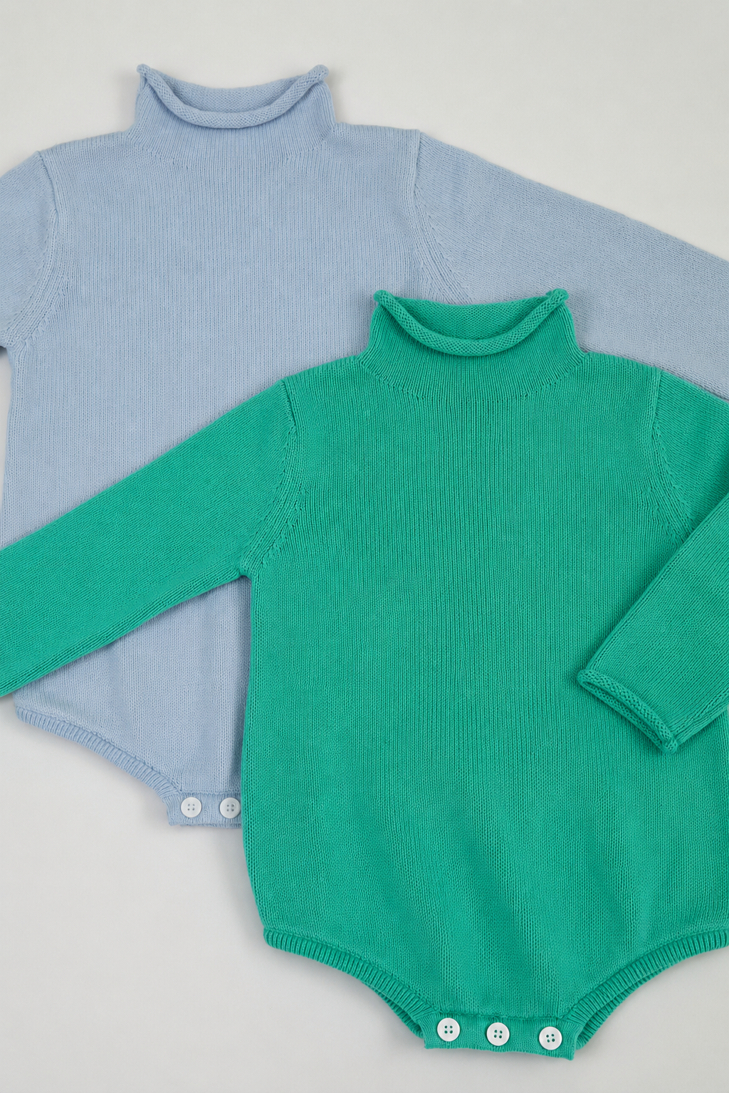 Rollneck Sweater Bubble- Celadon