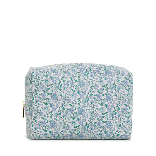 Luxe Saffiano Vegan Leather Cosmetic Bag