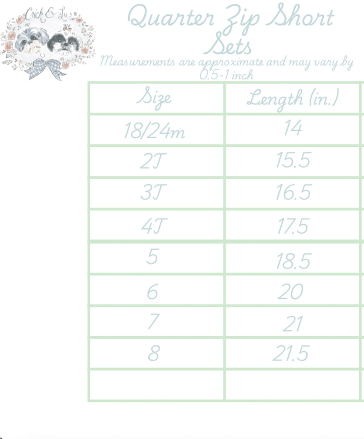 Quarter Zip Short Set- Light Blue