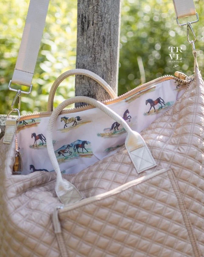 Overpacker- Wheat (lined in Wild Horses)