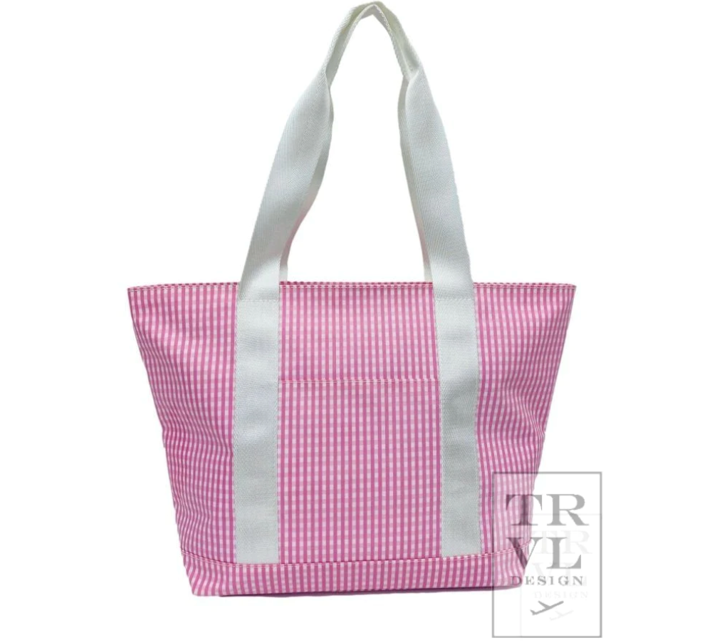 Classic Tote- Pink Gingham