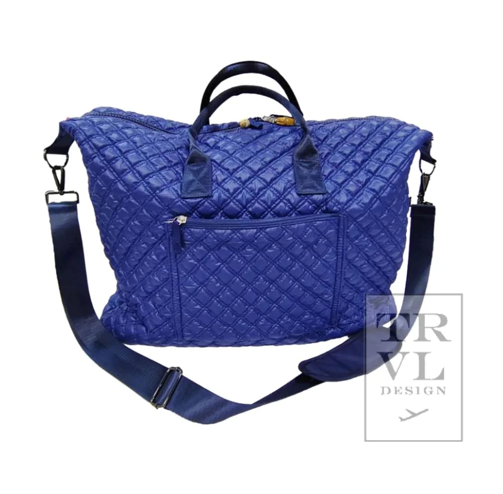Overpacker- Blue Bell (lined in garden floral)
