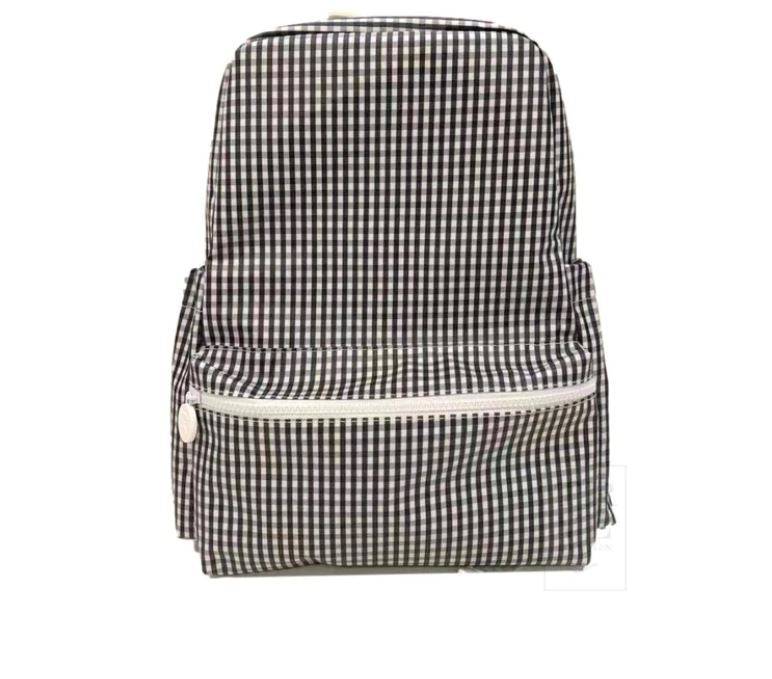 Backpack- Black Gingham