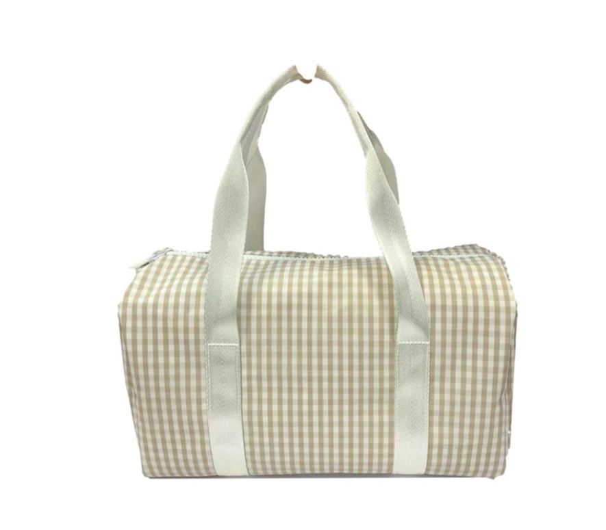 Khaki Gingham Mini Packer
