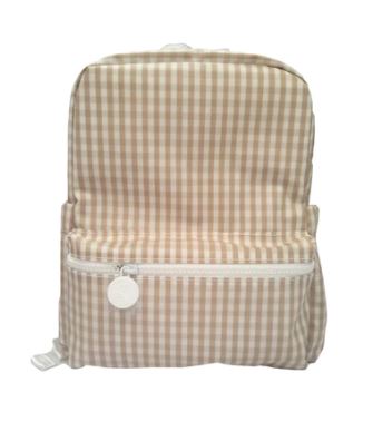 Backpack MINI- Khaki Gingham