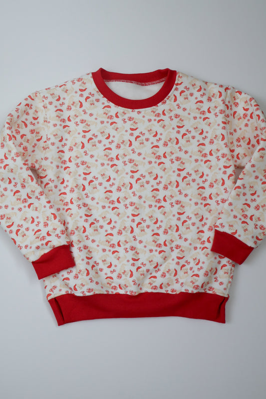 Unisex Christmas Puppy Fleece Sweatshirt