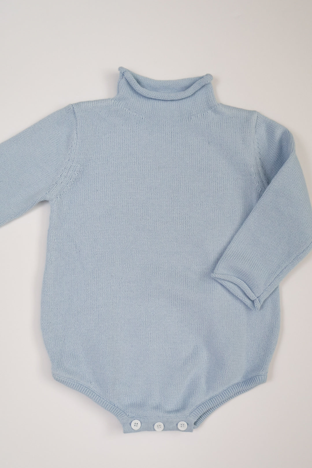 Rollneck Sweater Bubble- Light Blue