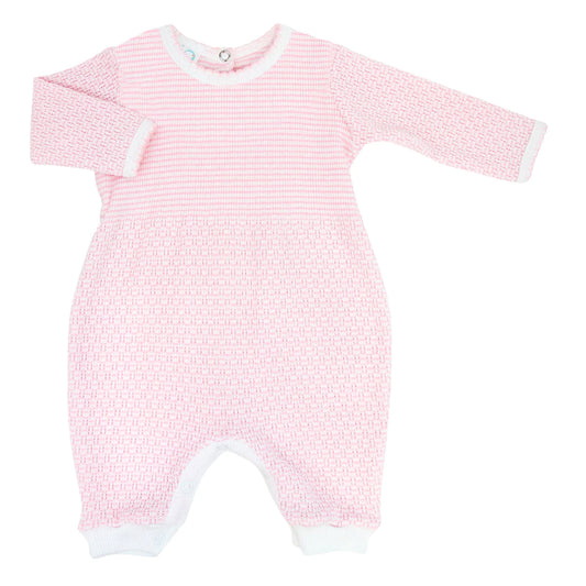 Long Sleeve Romper- Pink