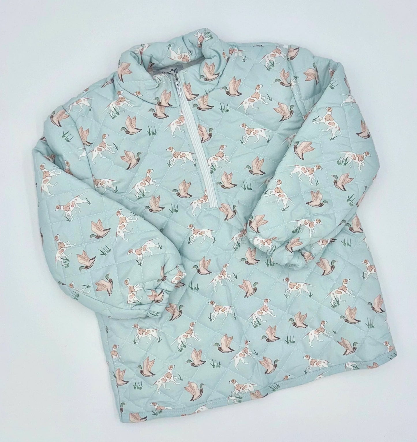 Quilted Quarter Zip- Bird Dog