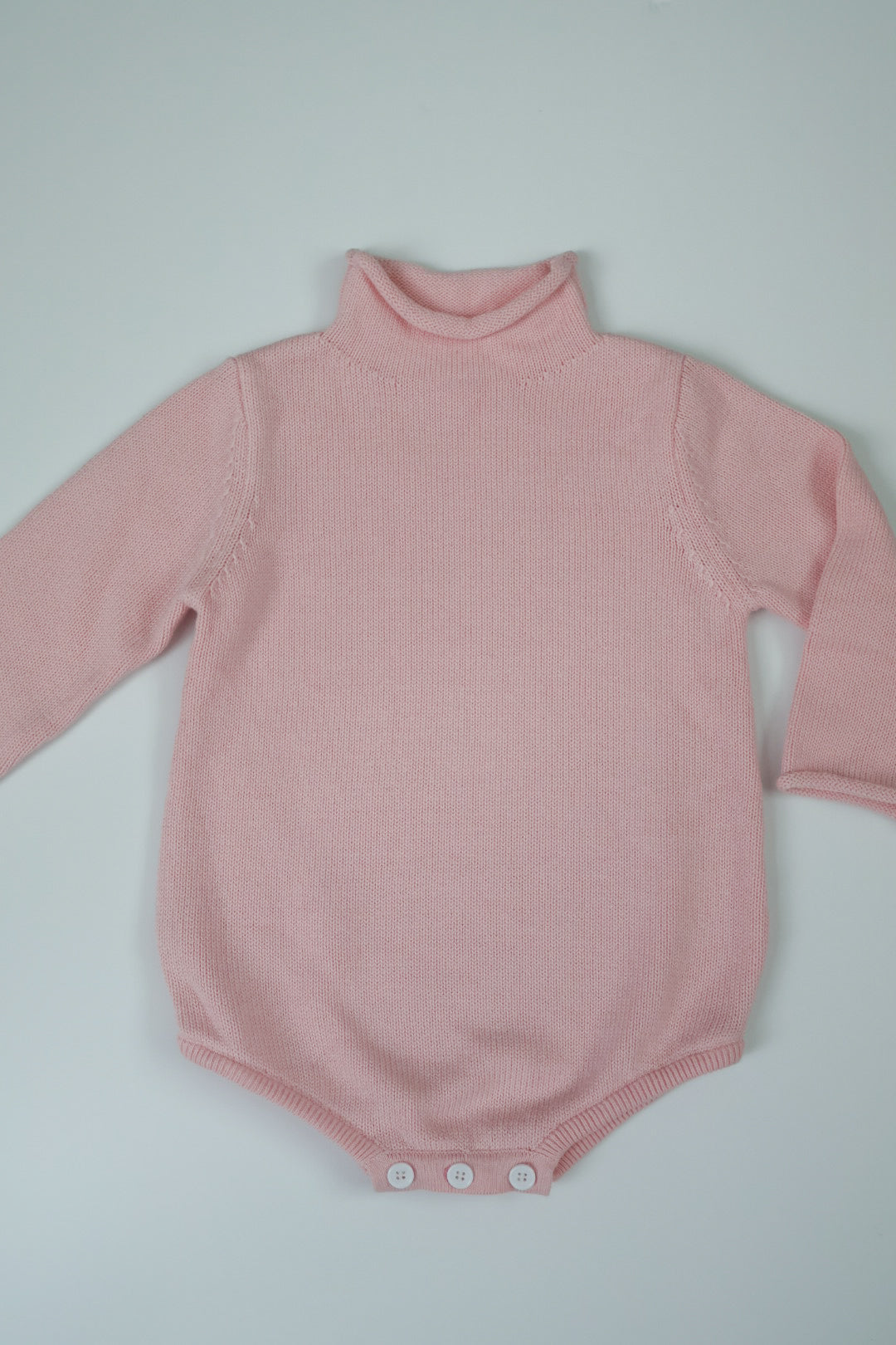 Rollneck Sweater Bubble- Light Pink