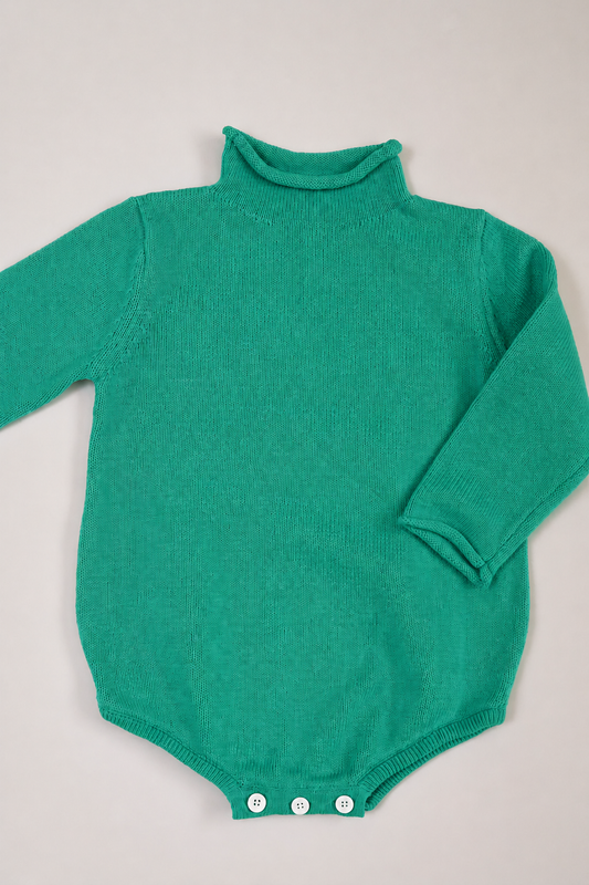 Rollneck Sweater Bubble- Celadon