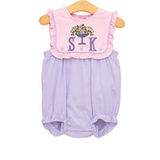 Amelia Bubble- Pink and Lavender Stripe