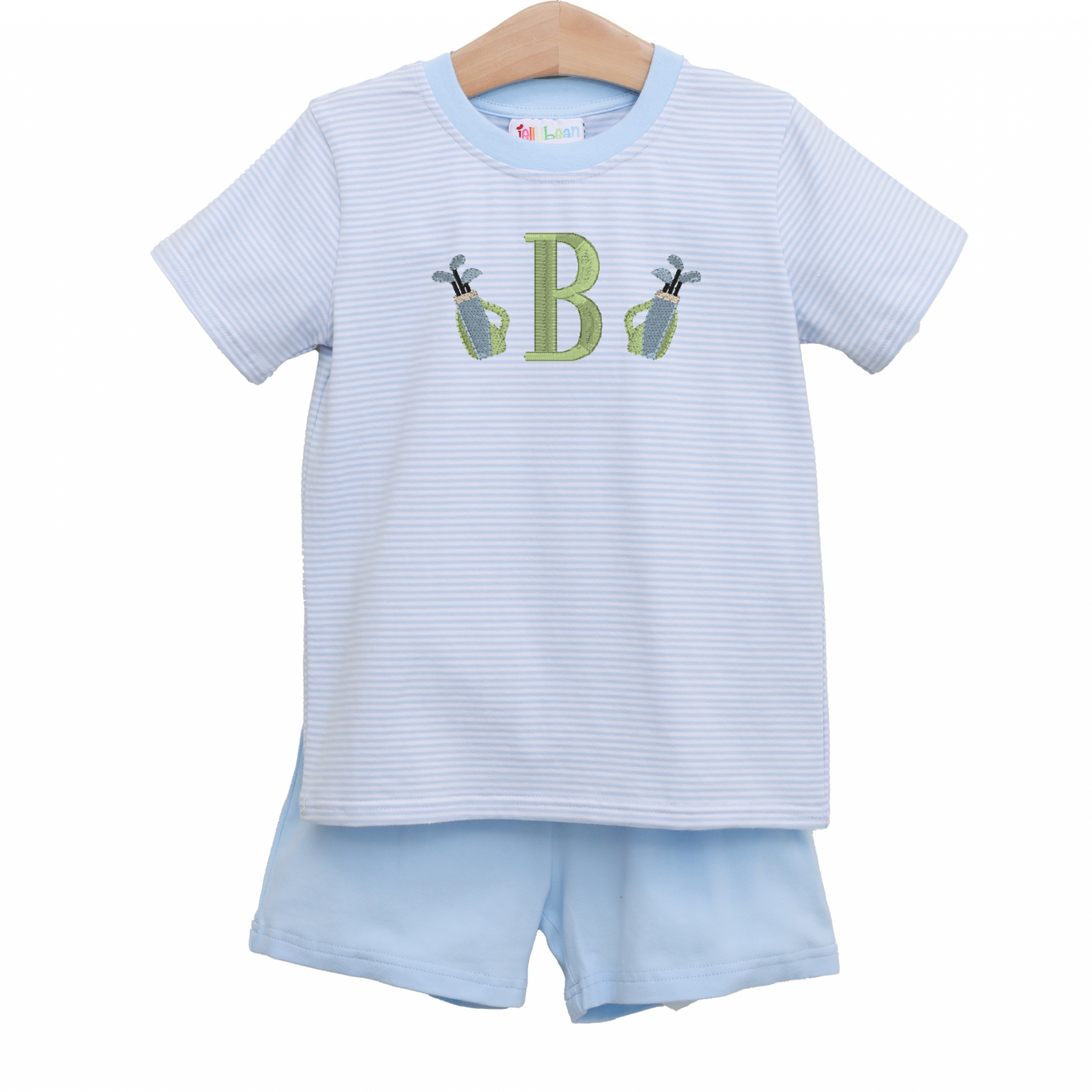 Avery Short Set- Light Blue Stripe