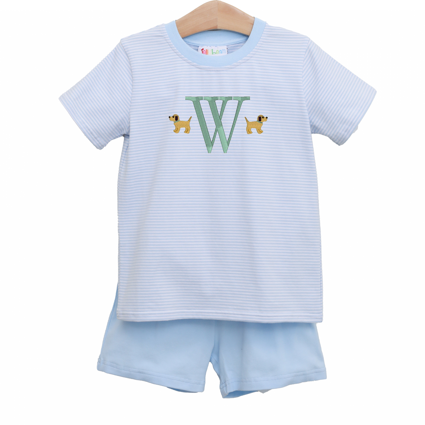 Avery Short Set- Light Blue Stripe