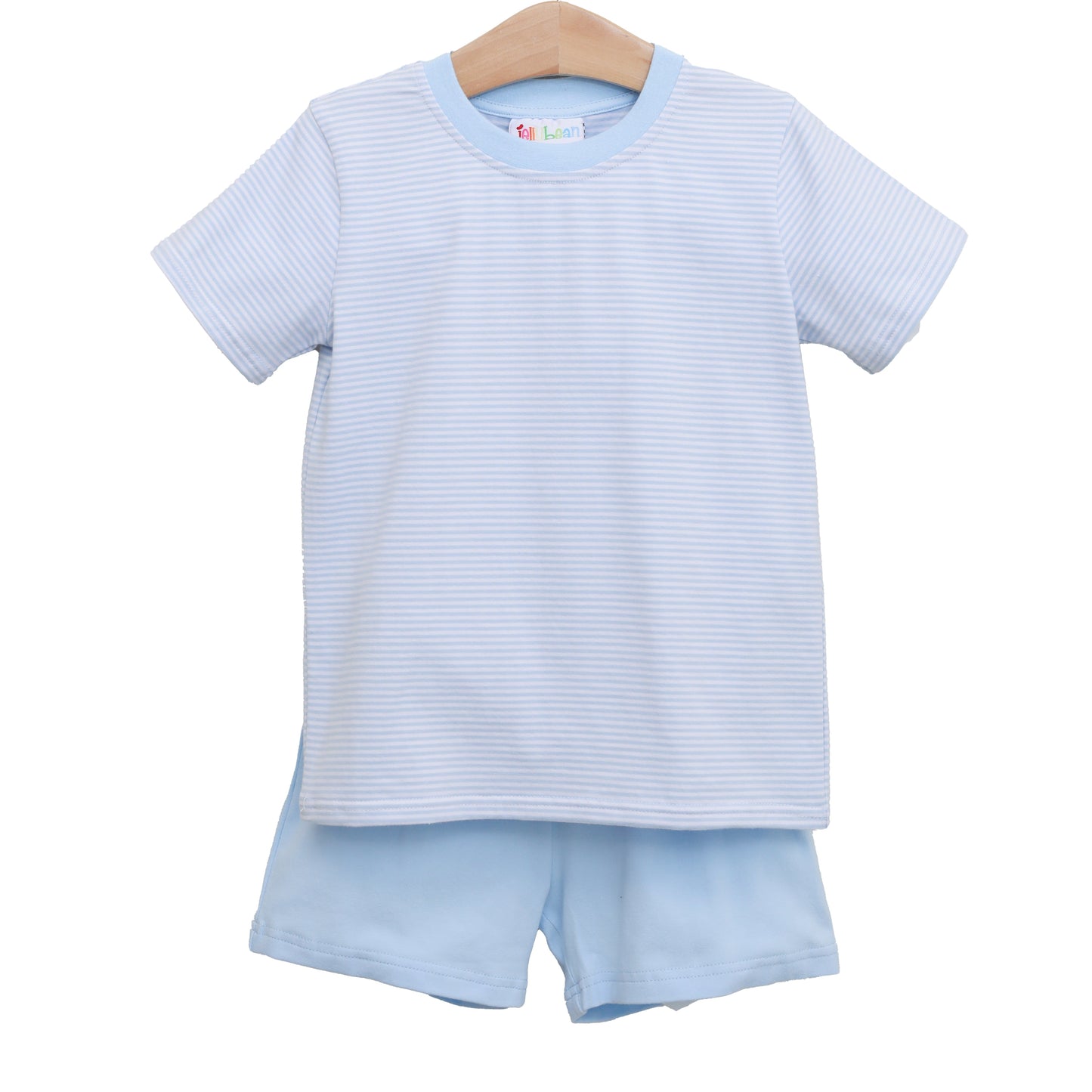Avery Short Set- Light Blue Stripe