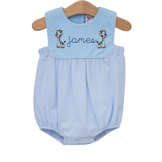 Beau Bubble- Light Blue and Blue Stripe