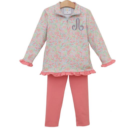Cottage Blooms Elise Ruffle Pullover Set
