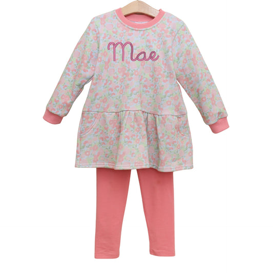 Cottage Blooms French Terry Tunic Set