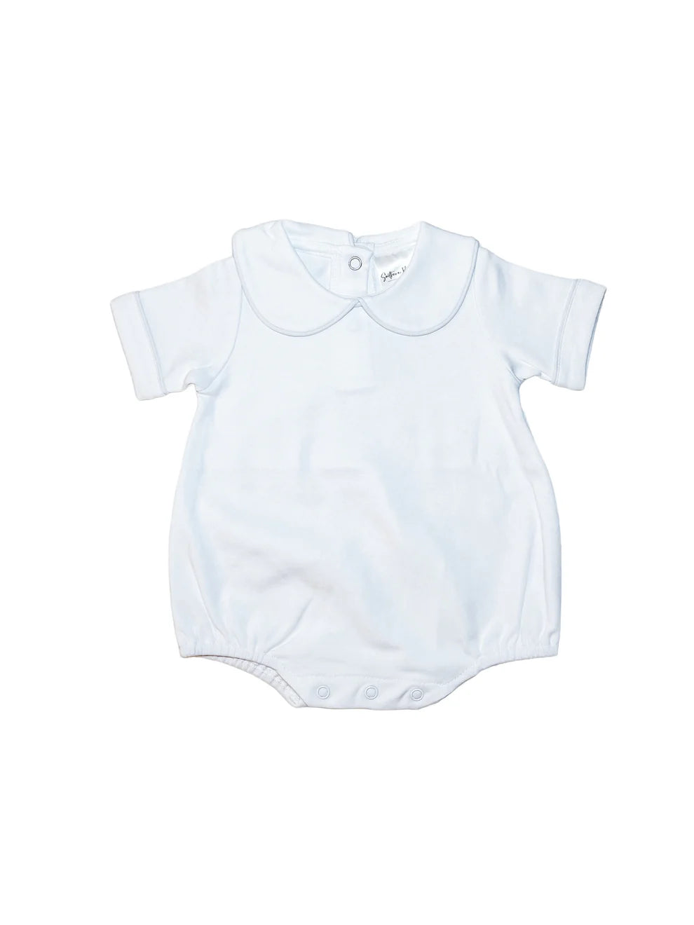 Piped Collared Bubble-White