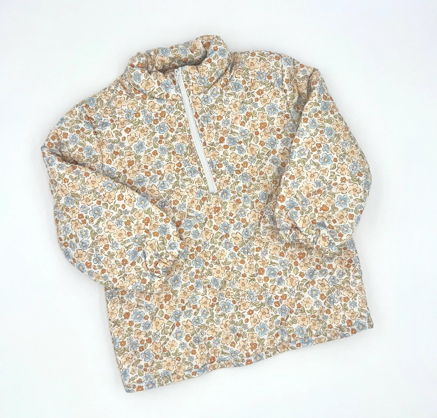 Quilted Quarter Zip- Floral