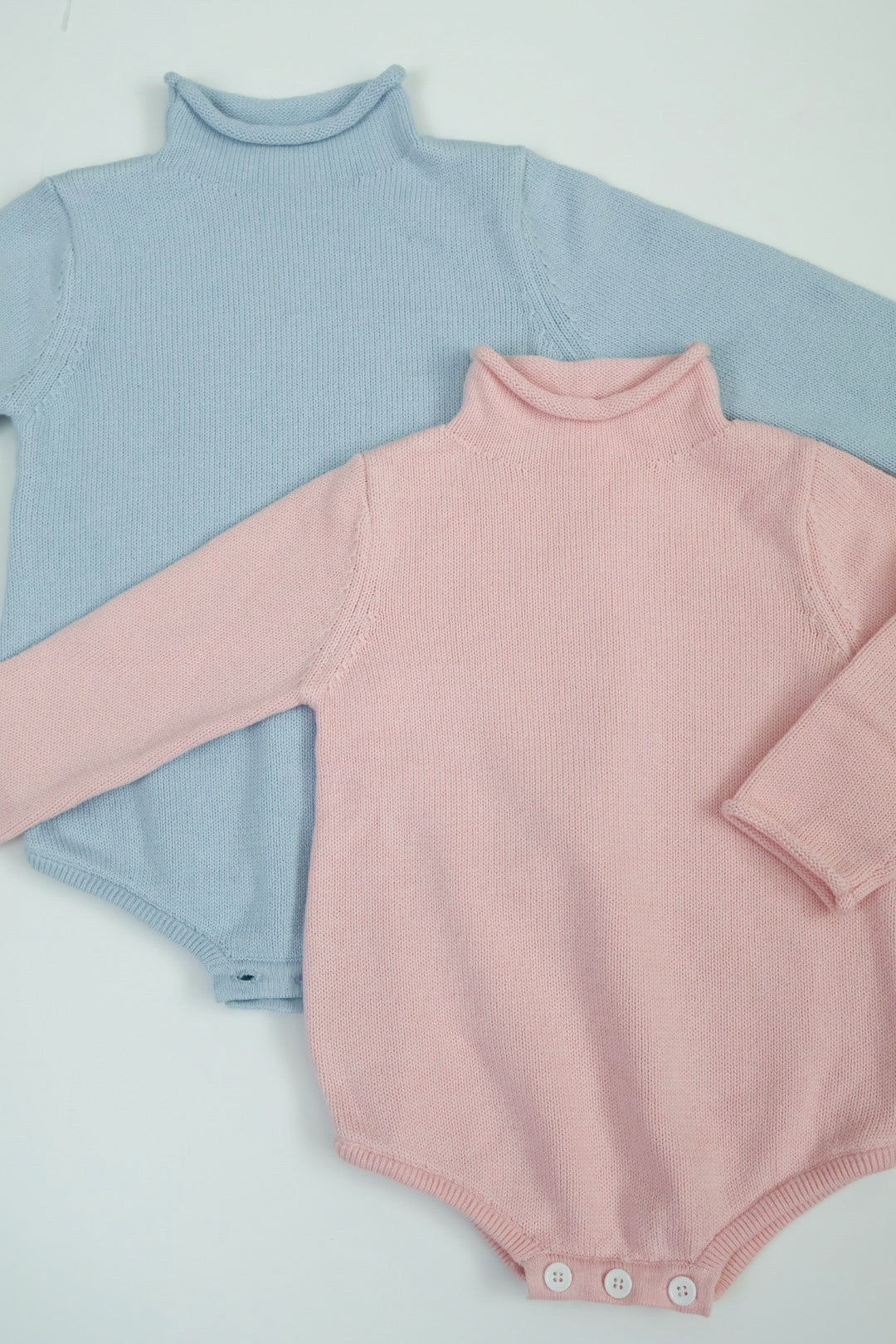Rollneck Sweater Bubble- Light Pink