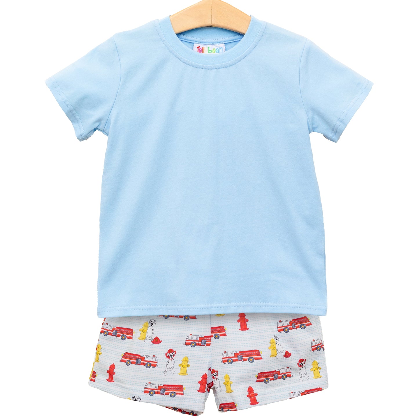 Firetruck Print Short Set