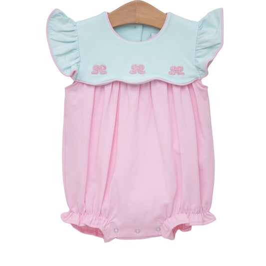 French Knot Bow Scallop Bubble