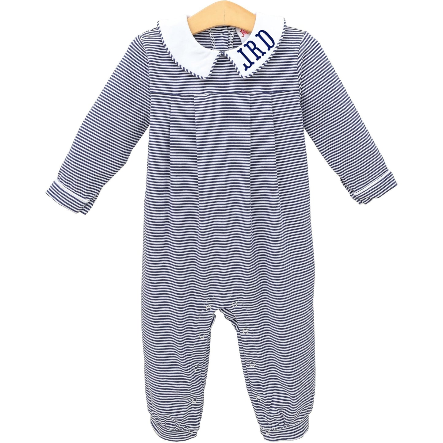 Henry Romper - Navy Stripe