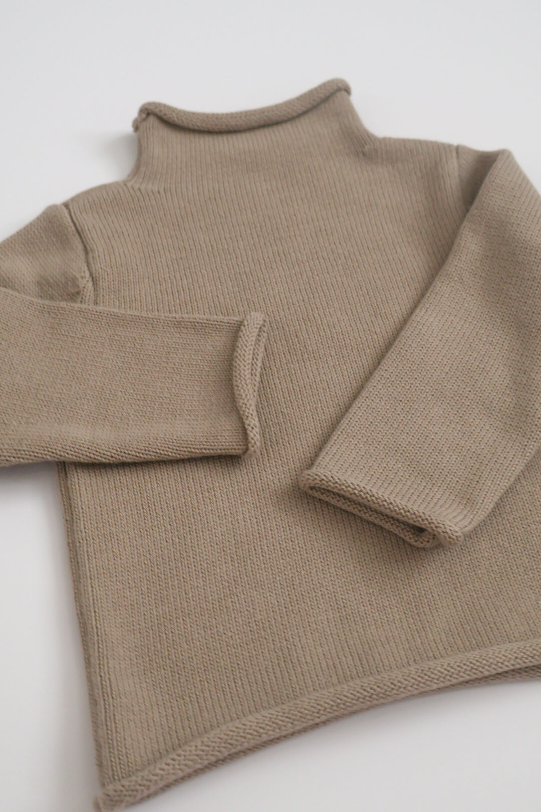 Taupe Rollneck Sweater