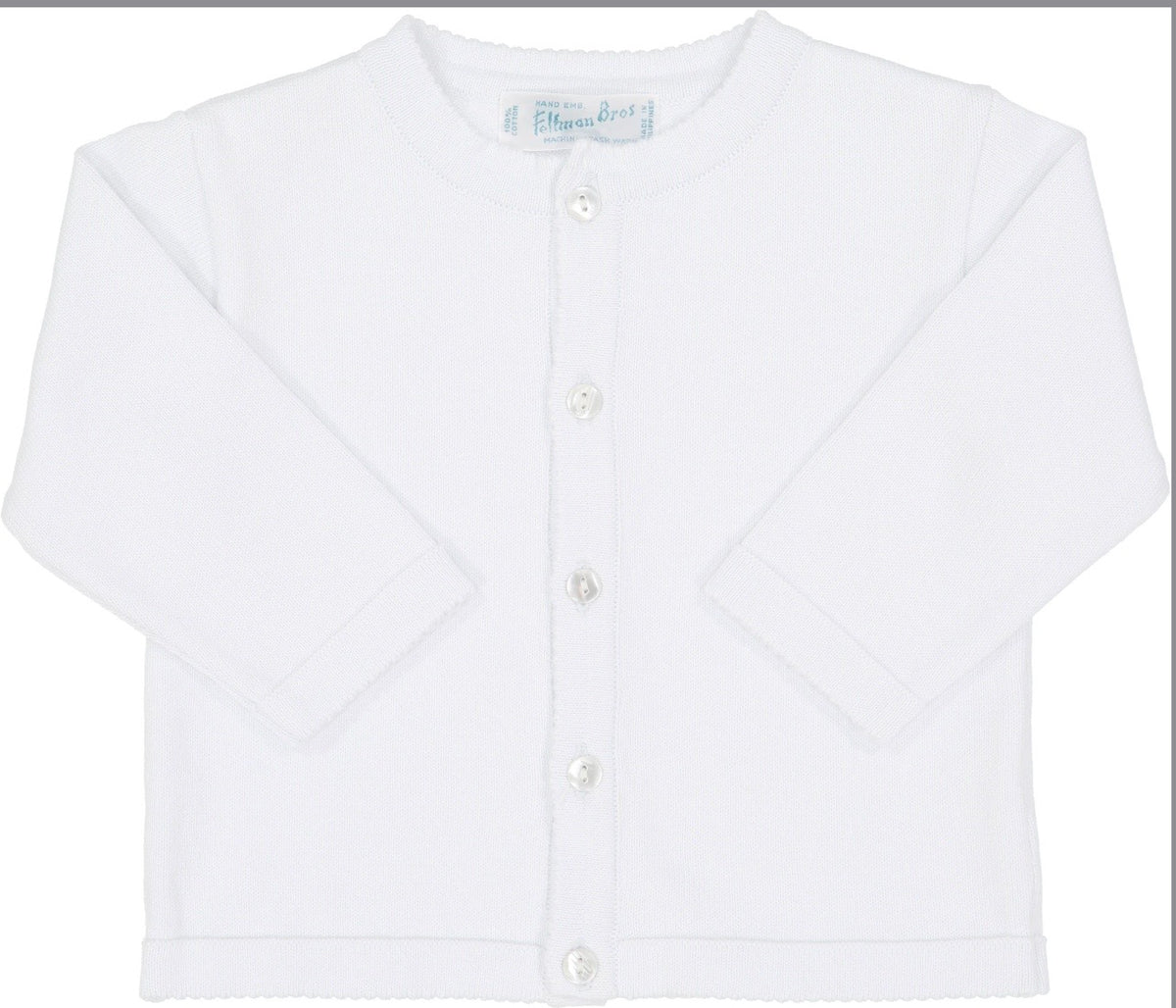 Classic Knit White Cardigan