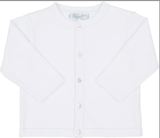 Classic Knit White Cardigan
