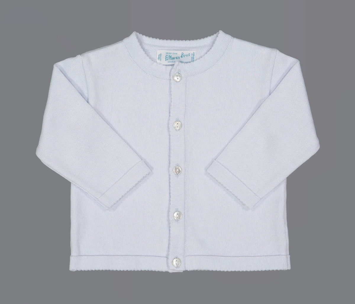 Classic Knit Light Blue Cardigan