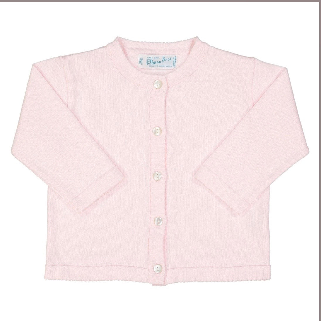 Classic Knit Light Pink Cardigan
