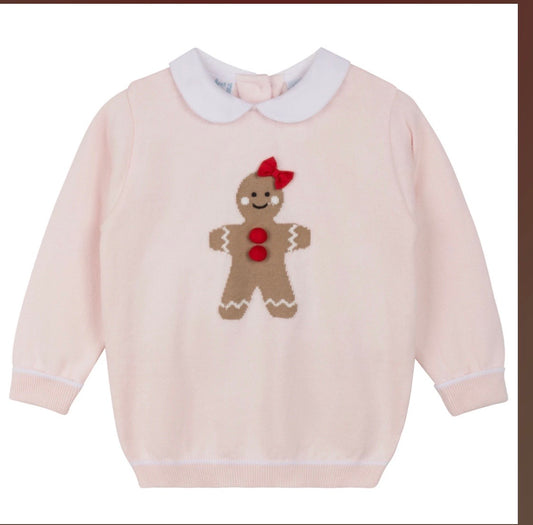 Girls Gingerbread Knit Sweater