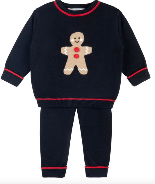 Boys Gingerbread Knit Set