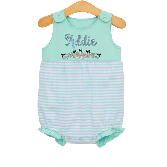 Lily Ruffle Bubble- Seaside Stripe