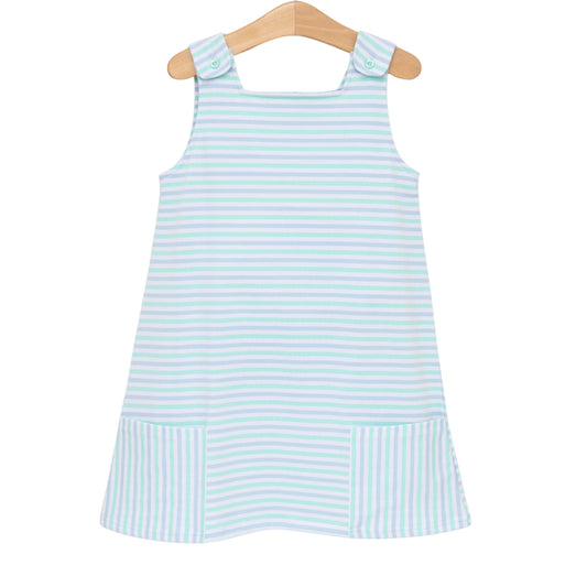 Margo Pocket Dress- Seaside Stripe