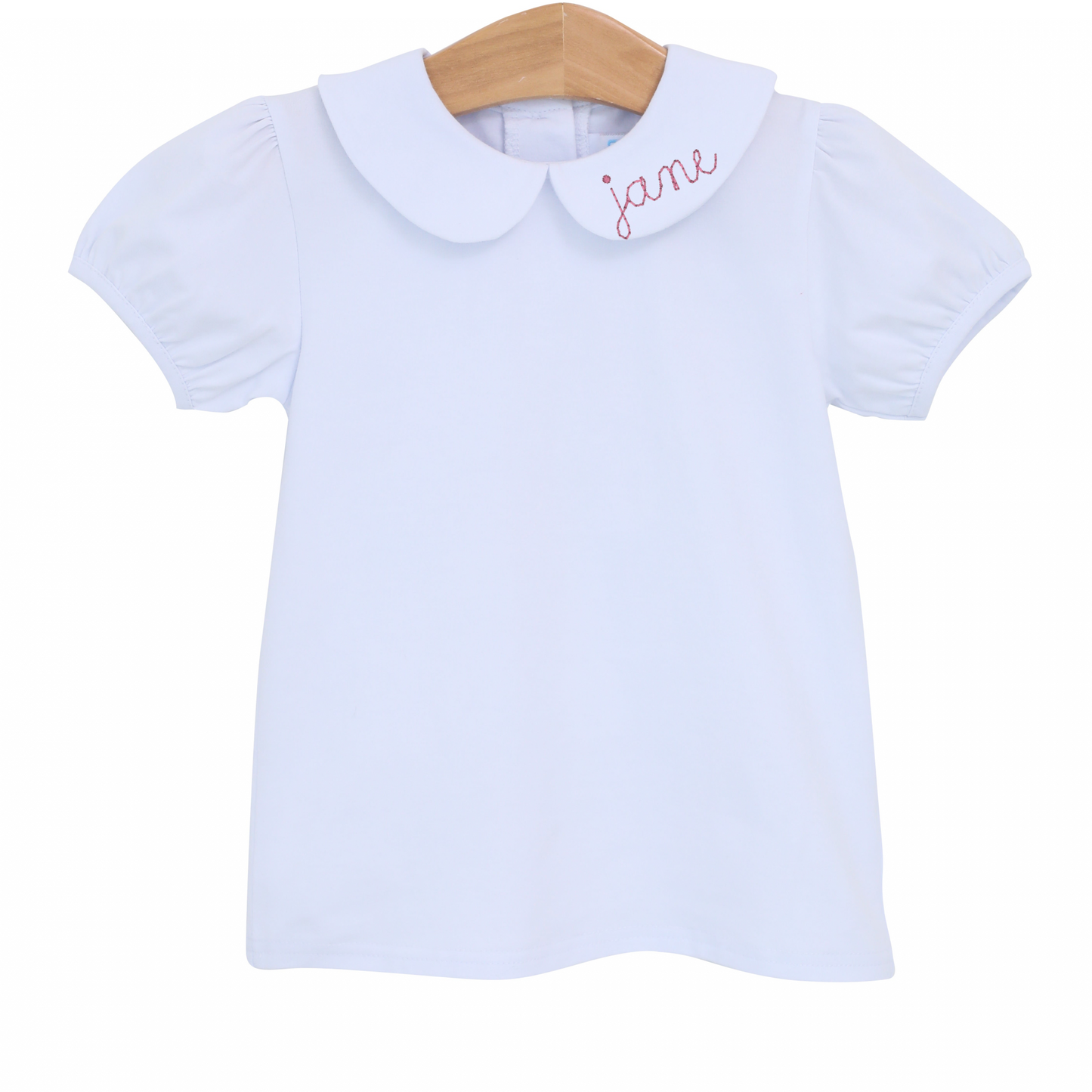 Peter Pan Collar Top- White