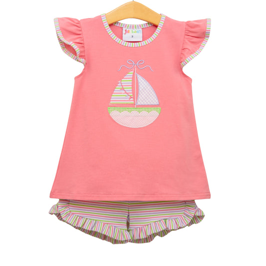 Sailin' Away Flutter Short Set