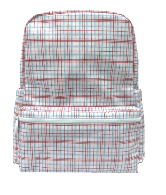 Backpack- Classic Plaid Red