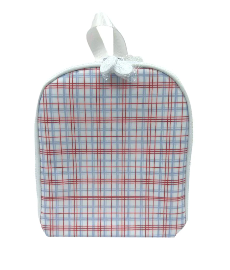 Lunch Bag- Classic Plaid Red: Ships mid-late Feb