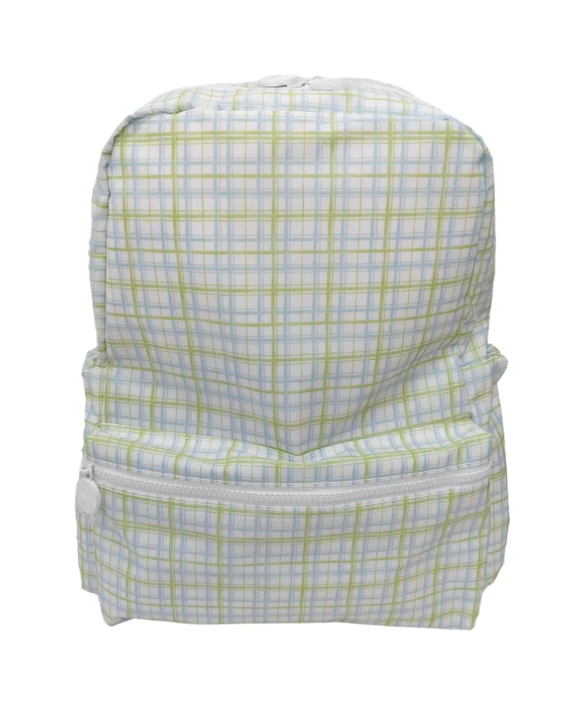 Backpack- Classic Plaid Green