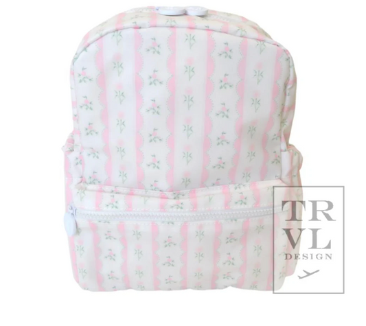 Backpack MINI- Ribbon Floral Pink