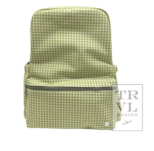 Backpack- Rodeo Green Check Cactus