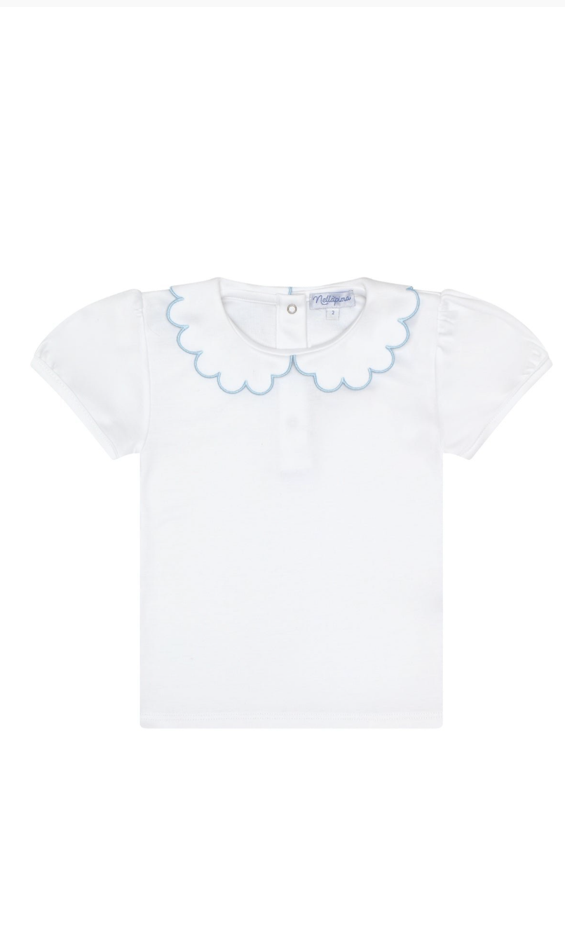 Nella Scallops Short Sleeve Tee