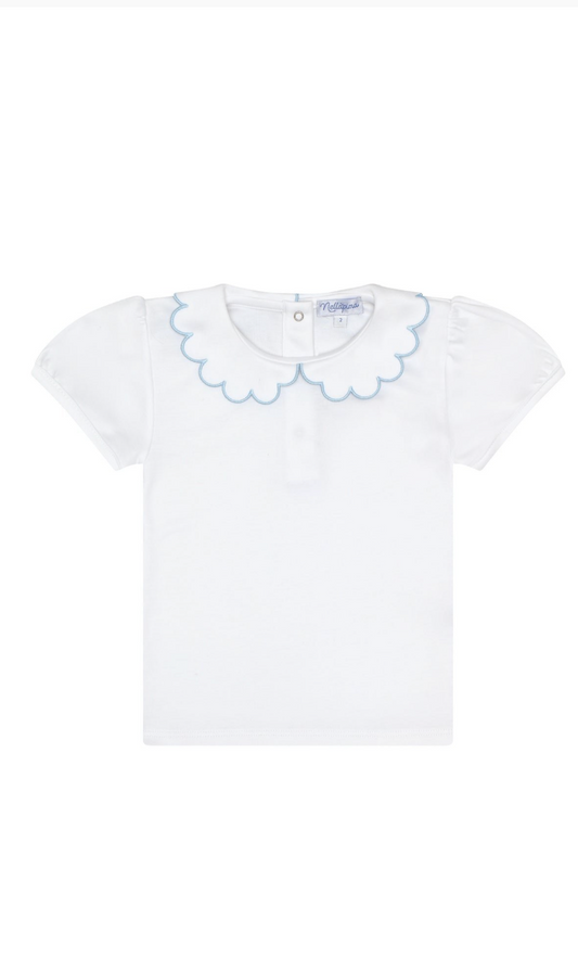 Nella Scallops Short Sleeve Tee