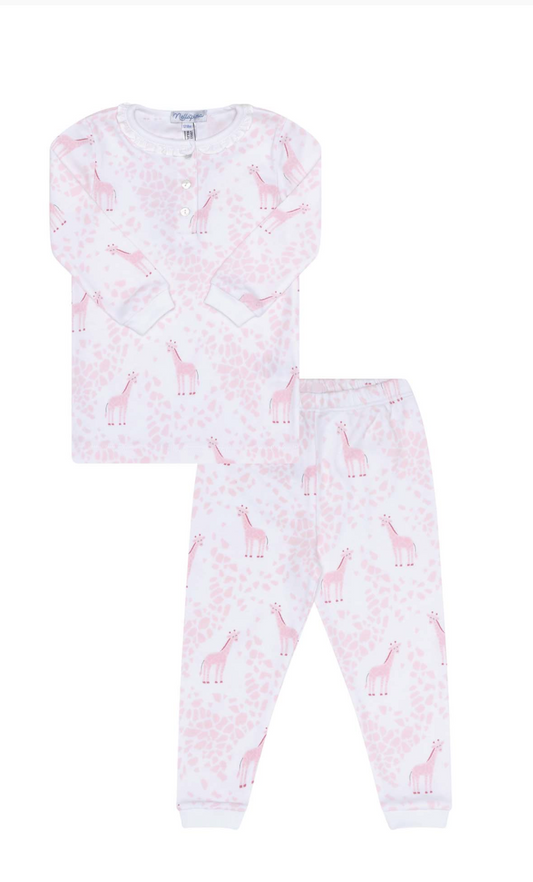 Pink Giraffe Print Pajama