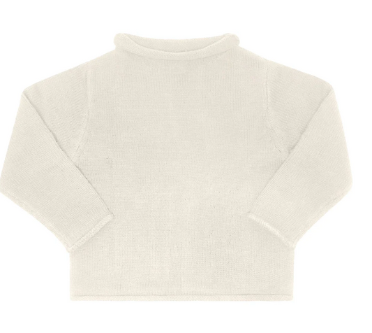 Rollneck Sweater- Cream