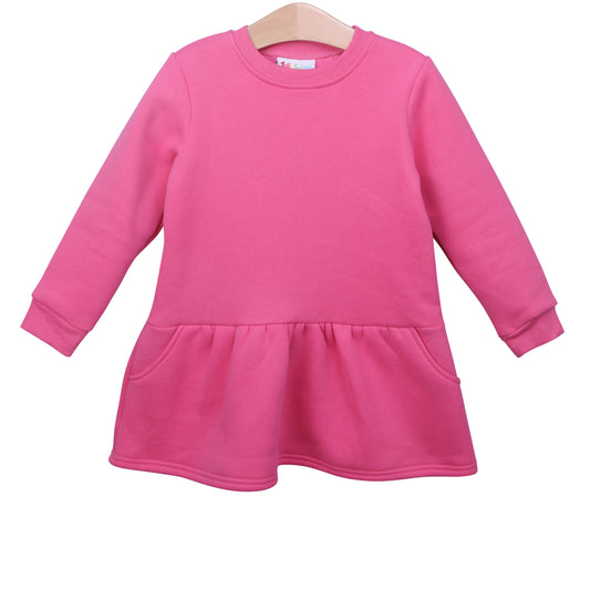 Tunic Sweatshirt- Hot Pink
