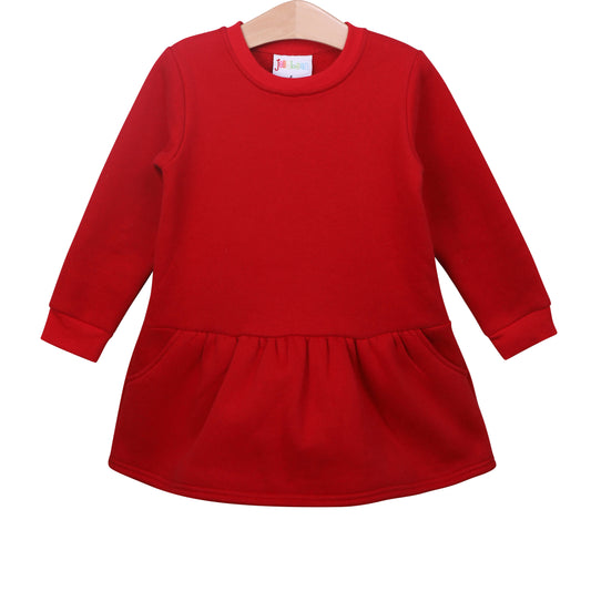 Tunic Sweatshirt-Red